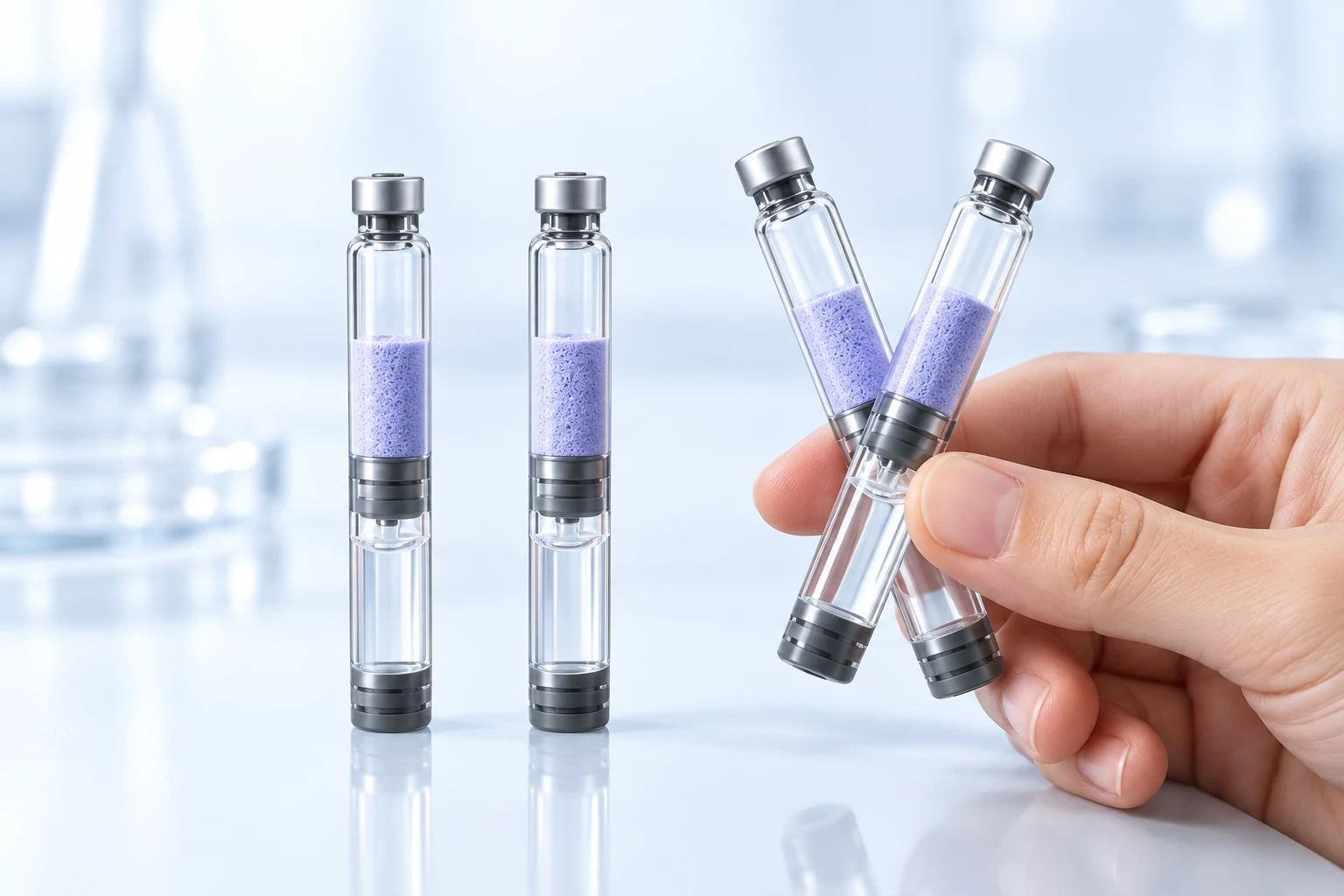 Lotveris Biotech dual-chamber cartridges and compatible pen device presentation